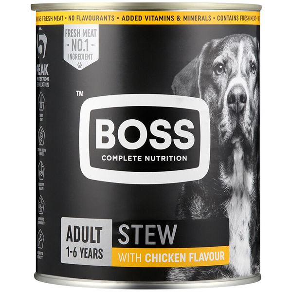Boss Comida De Cao Stew W/Chicken Flav.775Gr