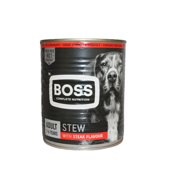 Boss Comida De Cao Stew W/Steak Flav.775Gr