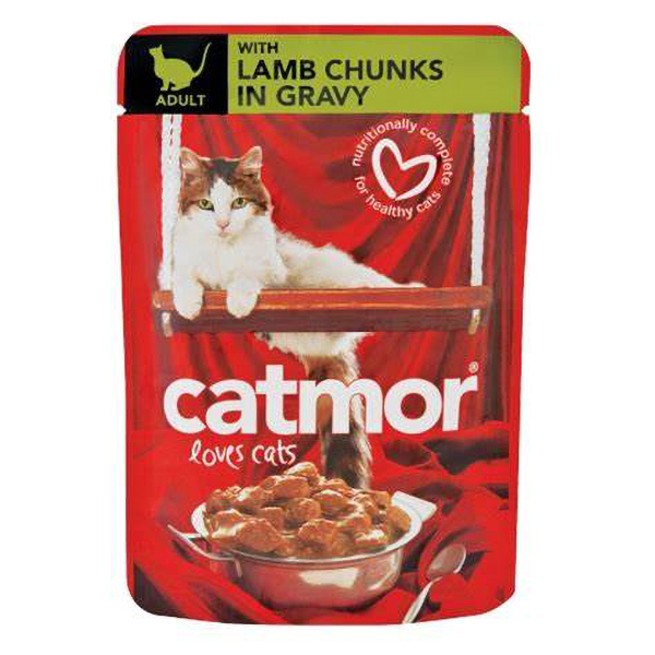 Catmor Adult Lamb Chunks 85g