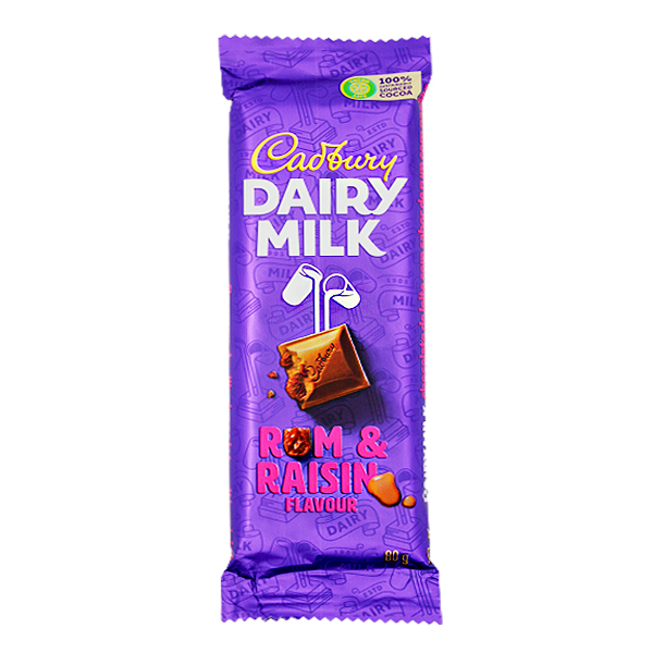 Cadbury Rum E Passas 80g