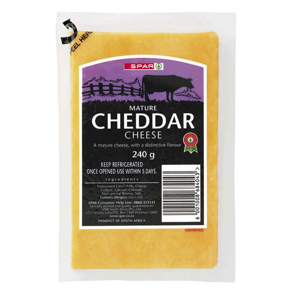 Spar Cheese Mature Cheddar 240Gr