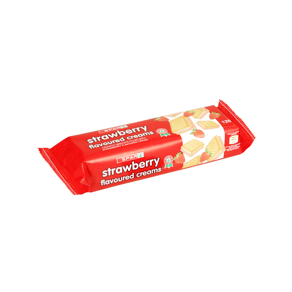 Spar Bolacha Strawberry Creams 125g