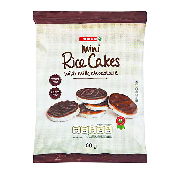 Spar Mini Rice Cakes Chocolate 60g
