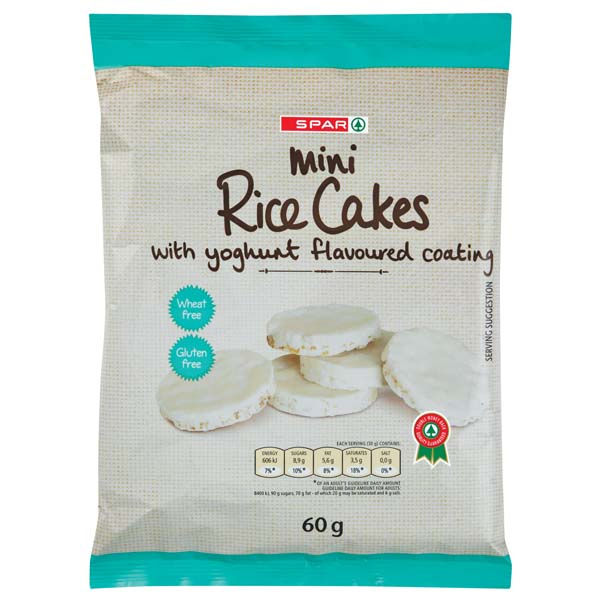 Spar Mini Rice Cakes Yogurte 60g