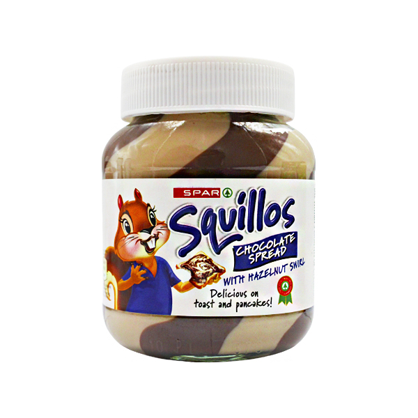 Spar Squillos Choc Hazelnut Swirl 350g