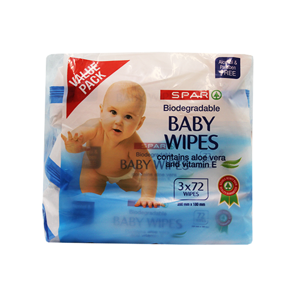 Spar Baby Wipes 3*72
