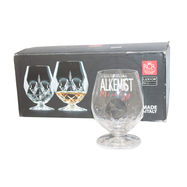 Jogo 6 Tacas De Conhaque Cristal Alkemist