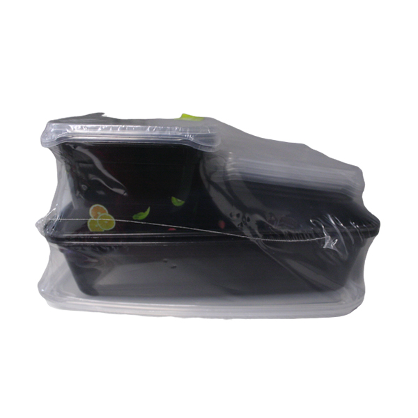 Jogo De 8Pcs Caixa Plastica Preta 13565