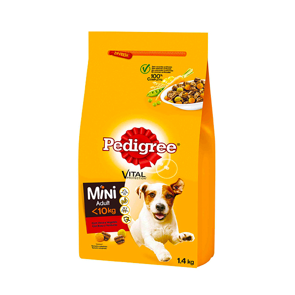 Pedigree Mini Adult Vaca E Vegetais 1.4kg
