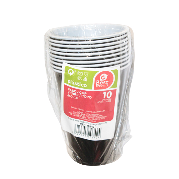 Best Copo Plastico Preto 450ml 10S