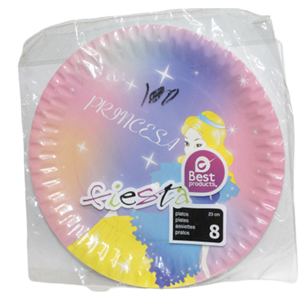 Prato Descartaveis Best Princesa 23Cm 265900