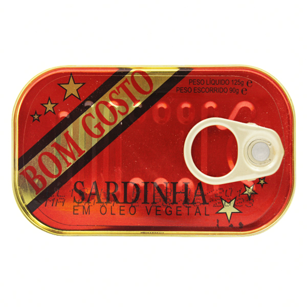 Sardinha Em Oleo Bom Gosto 125Gr