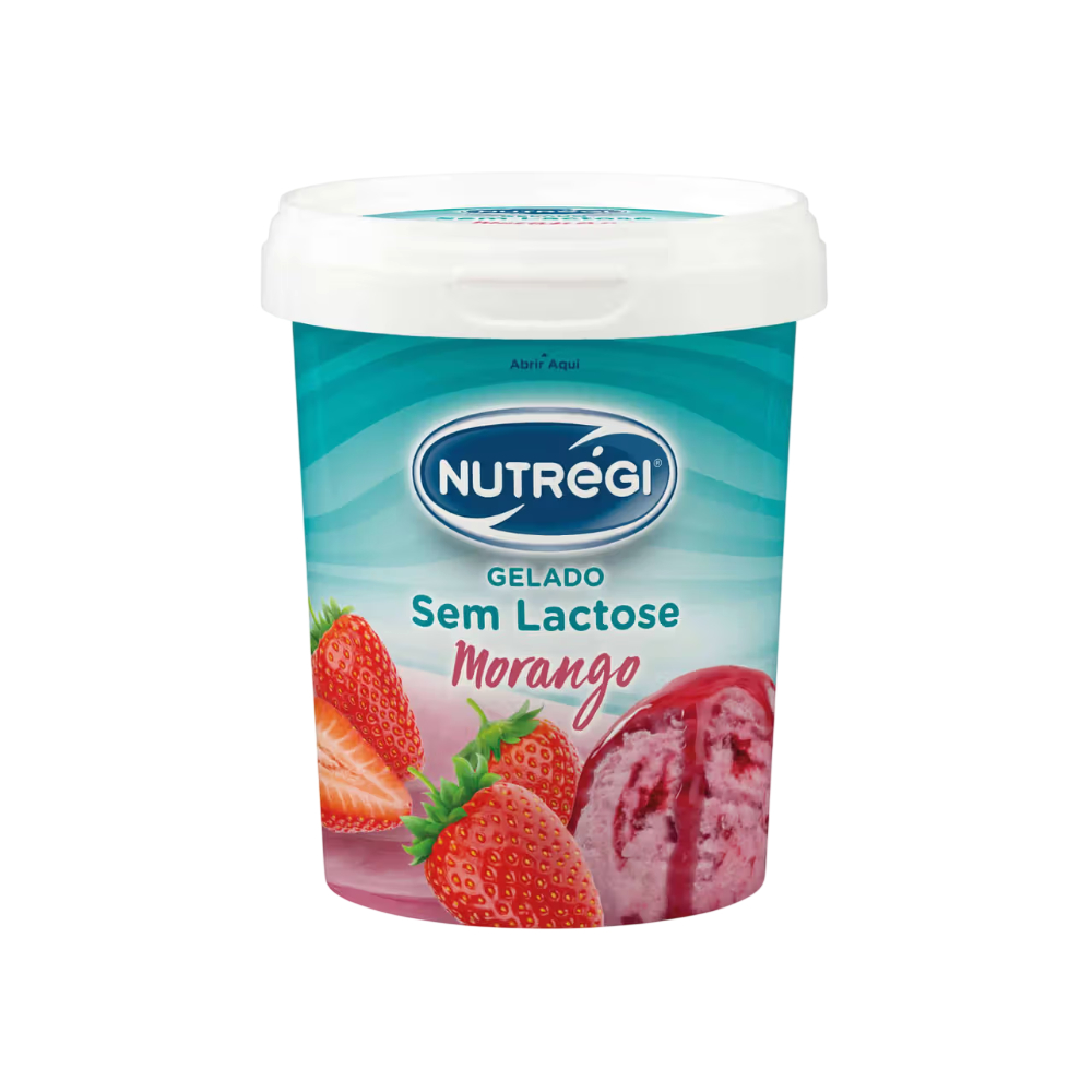 Nutregi Gelad S/Lactose Morango 500ml