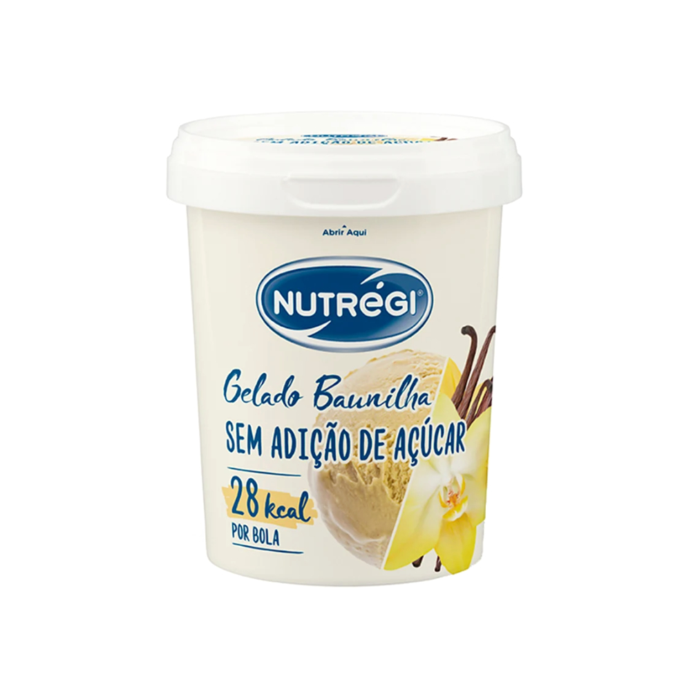 Nutregi Gelad S/Acucar Baunilha 500ml