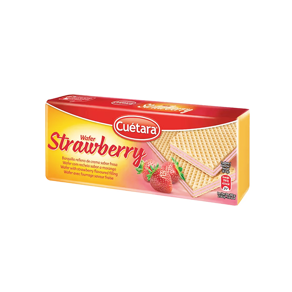 Cuetera Wafer Morango 150g