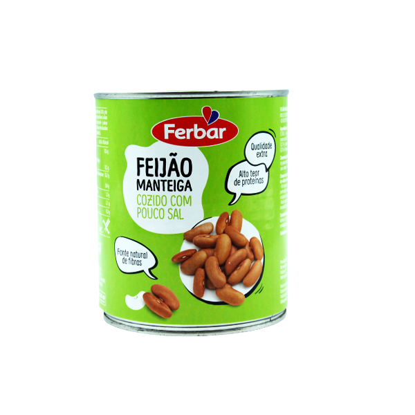 Ferbar Feijao Manteiga Cozido 820Gr
