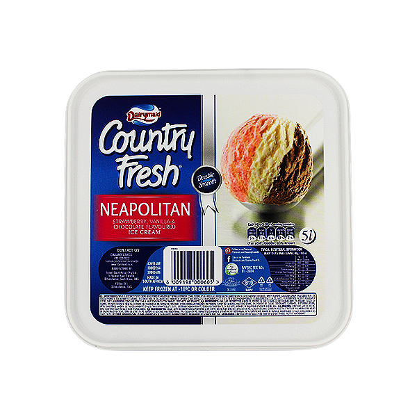 Country Fresh Sorvete Napolitan 5L