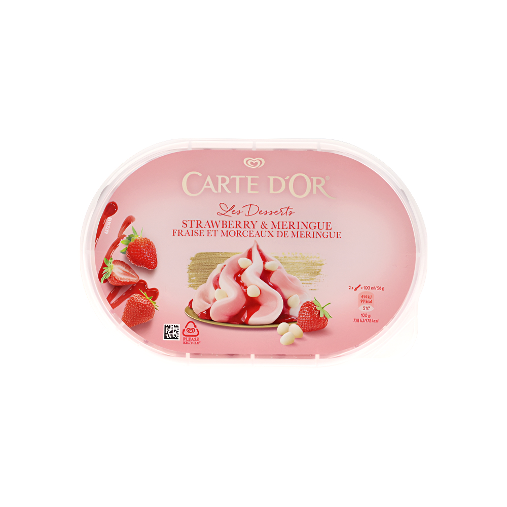 Carte D’or Gelado Morango Merengue 825ml