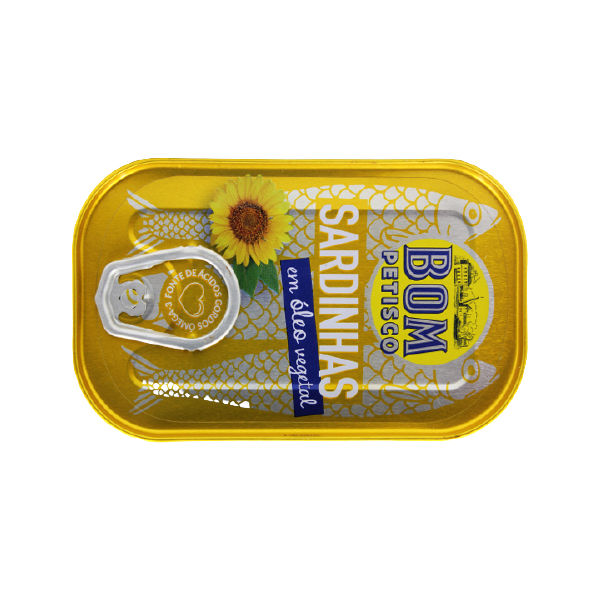 Bom Petisco Sardinha Em Oleo Vegetal 120Gr