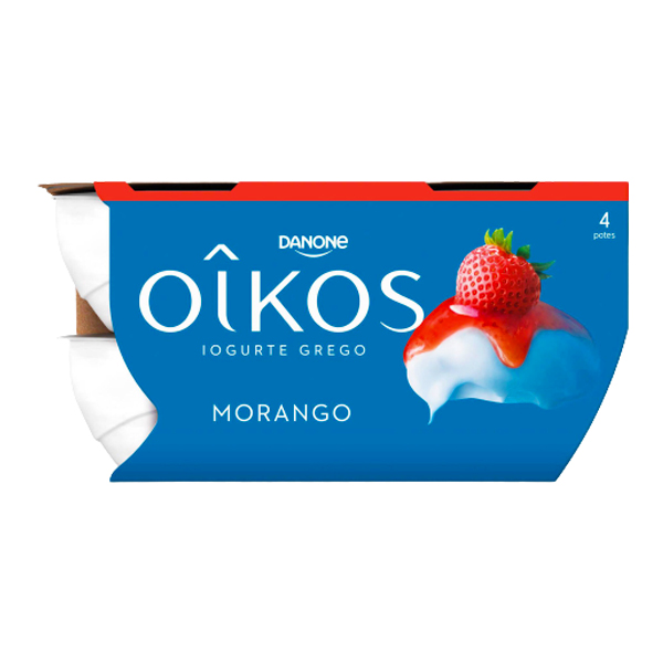 Oikos Yogurte Grego Morango 4*110Gr