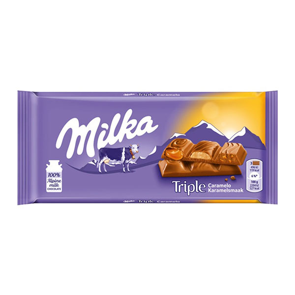 Milka Chocolate Triple Caramelo 100Gr