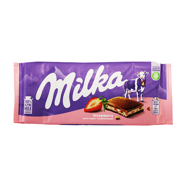 Milka Chocolate Fresa 100Gr