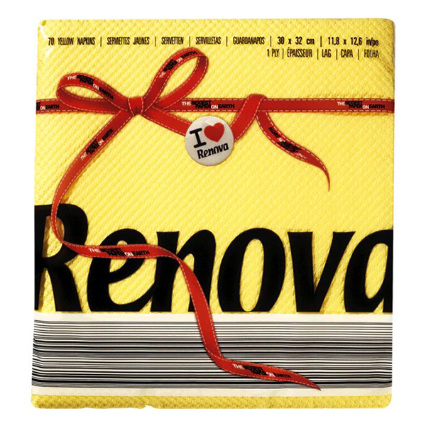 Renova Guardanapo Tipo E Amarelo (30 X 32)