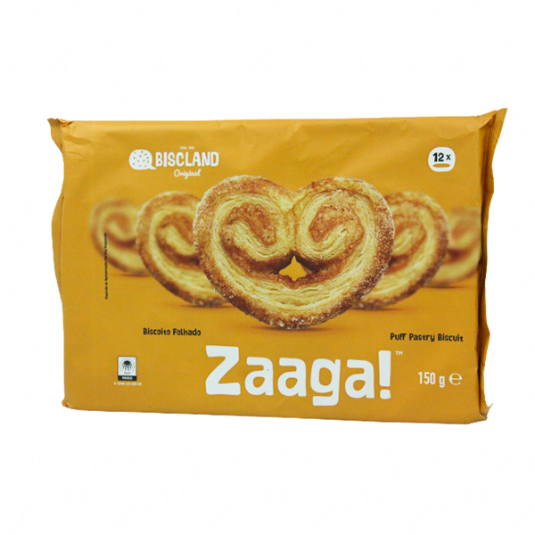 Biscland Biscoito Folhado Zaaga 150Gr