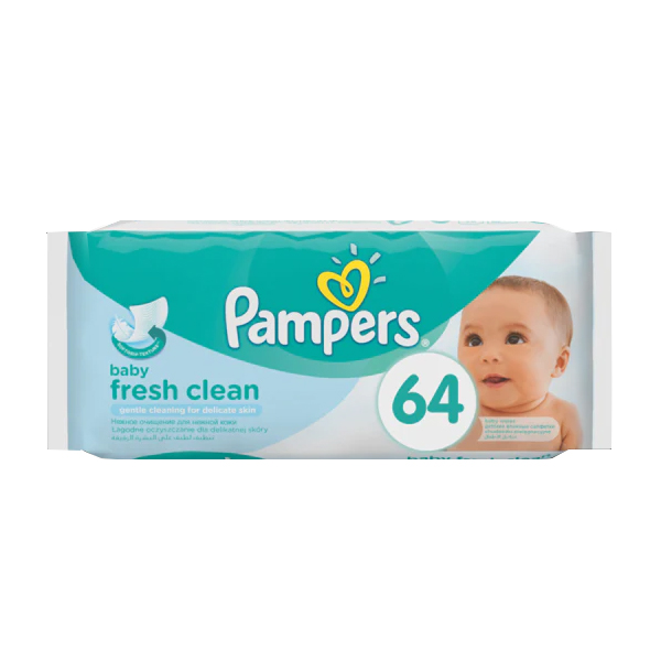Pampers Baby Wipes Fresh Clean 64