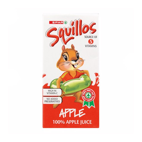 Spar Squillos Apple Juice 160ml