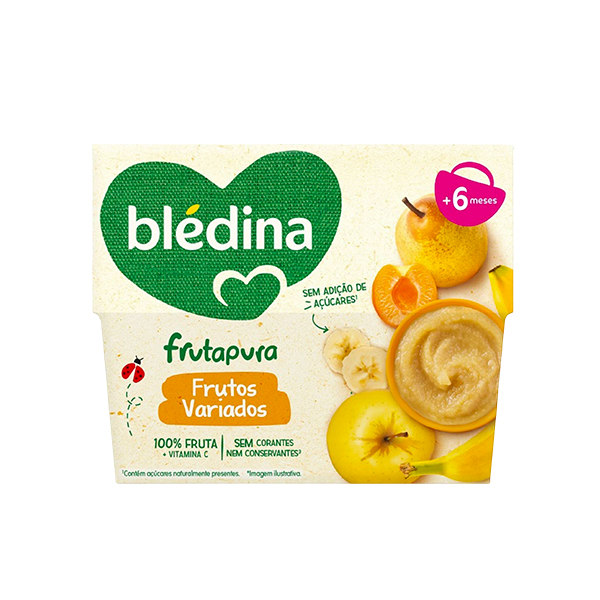 Bledina Frutapura Frutos Variados 4X95g