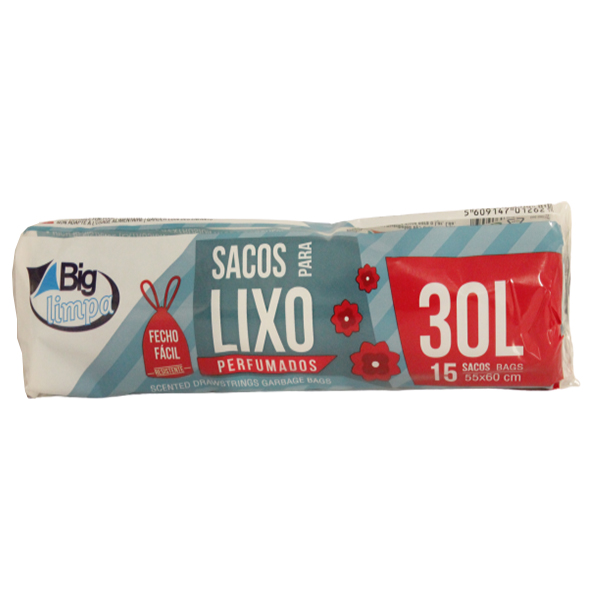 Sacos P/Lixo Azul Bigport 30L