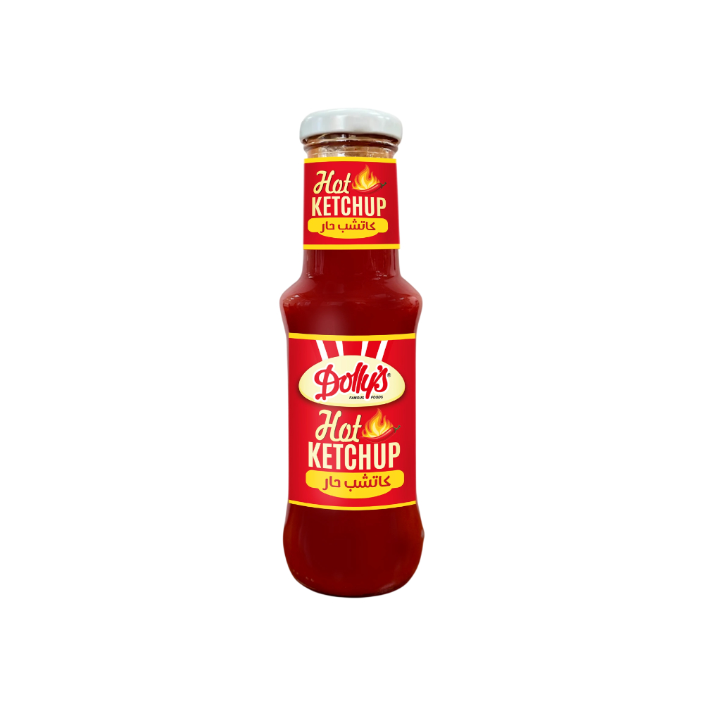 Dollys Hot Ketchup 340g