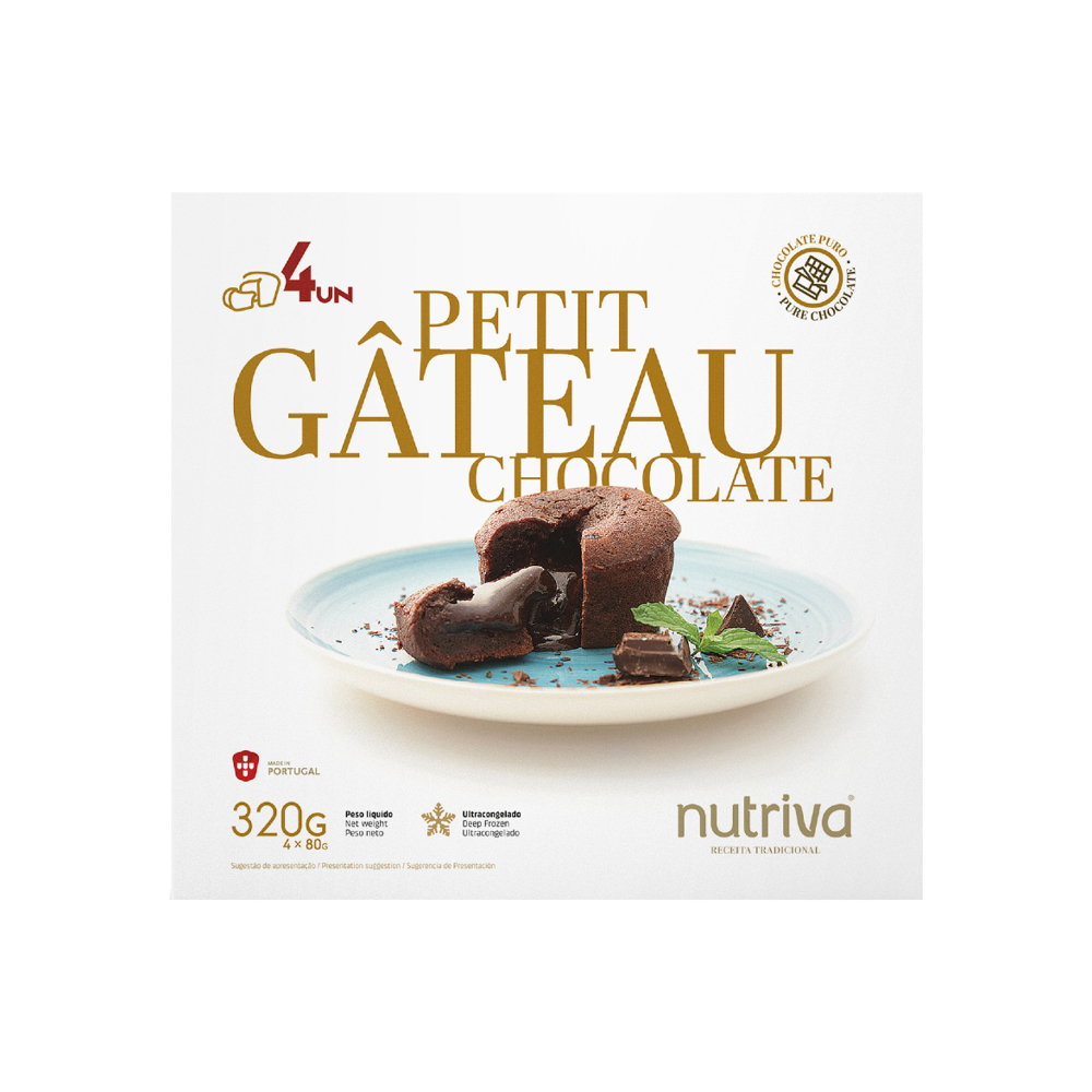 Nutriva Petit Gateau 4X80g