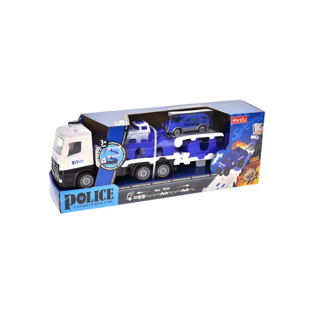Catapult Rail Car Police 78Cm