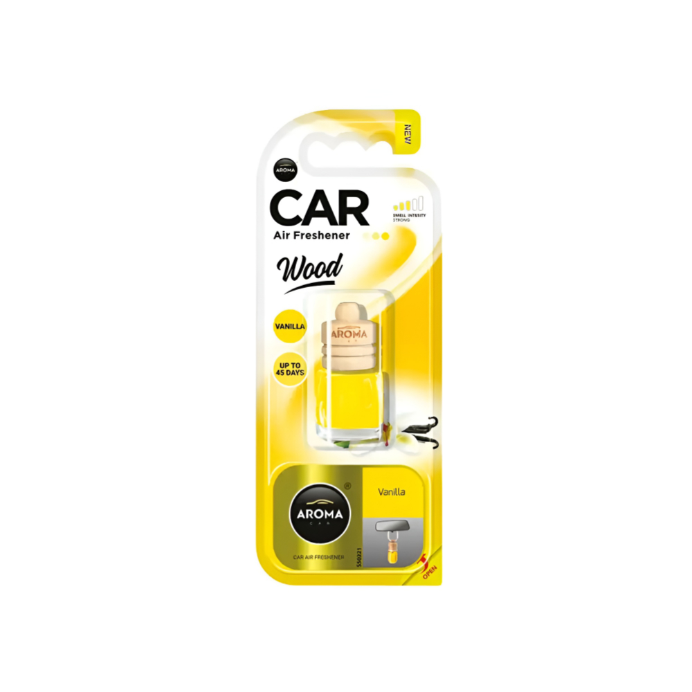 Aroma Car Air Freshener Wood Vanilla S84523 6ml