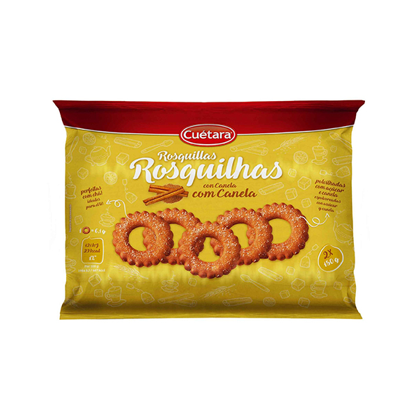 Cuetara Rosquilhas Com Canela 2X150g
