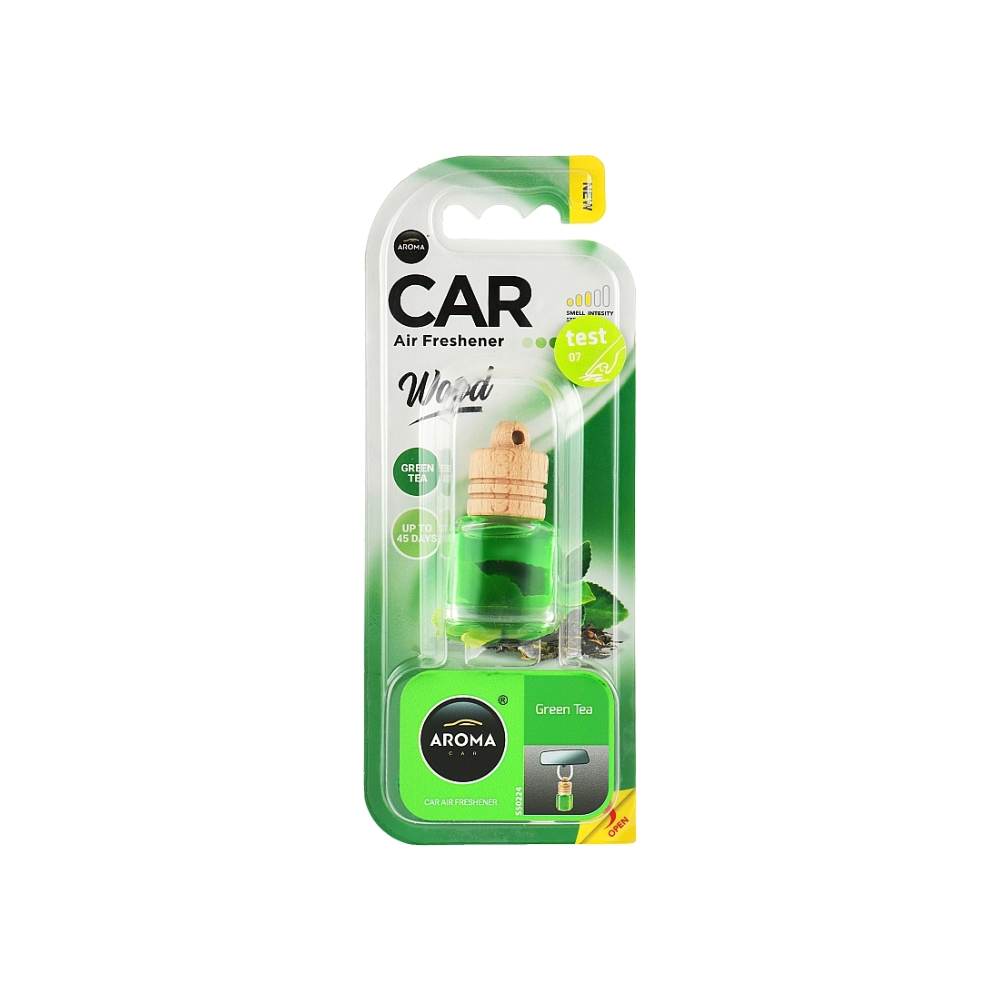 Aroma Car Airfreshener Wood Green Tea 6ml