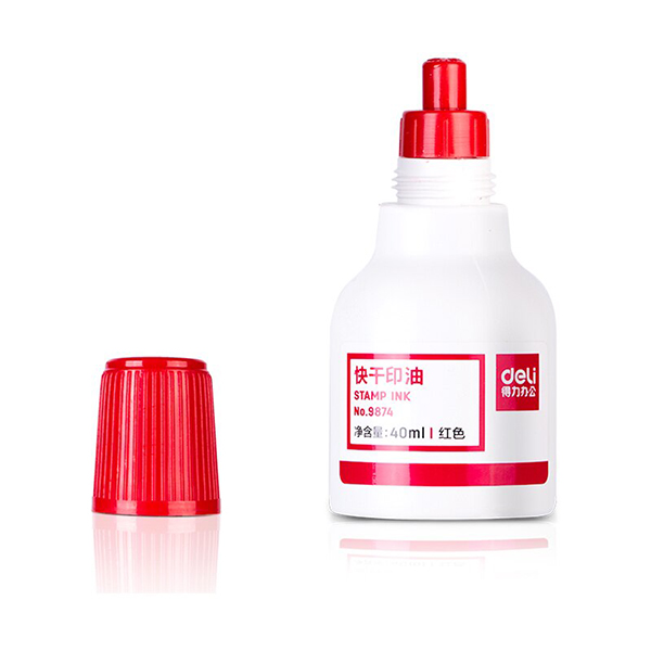 Deli Tinta Azul Para Carimbo 40ml