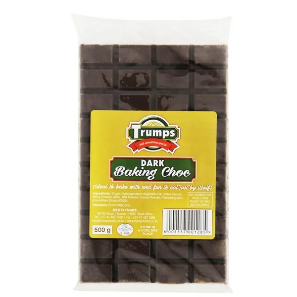Trumps Dark Baking Chocolate 500Gr