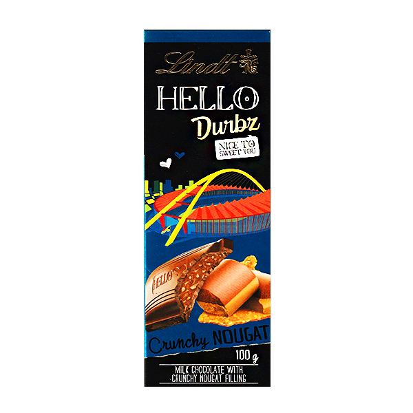 Choco Lindt Hello Crunchy Nougat 100g