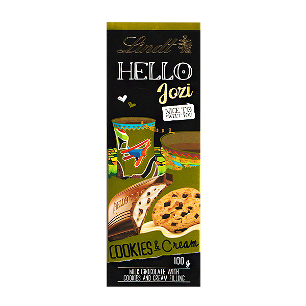 Choco.lindt Hello Cookies &Cream 100g