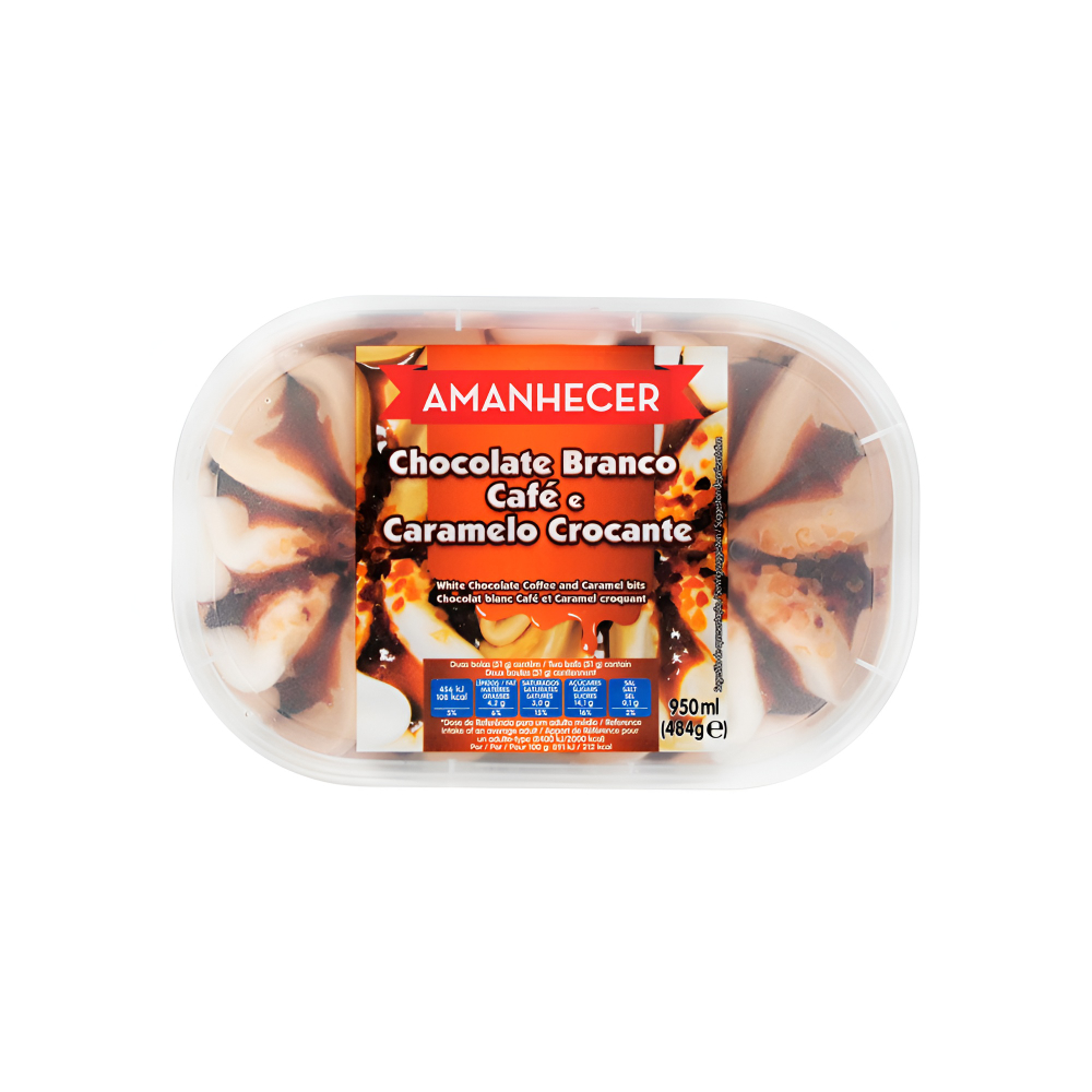 Sorv. Amanhecer Cafe Choc. Caramelo 950ml