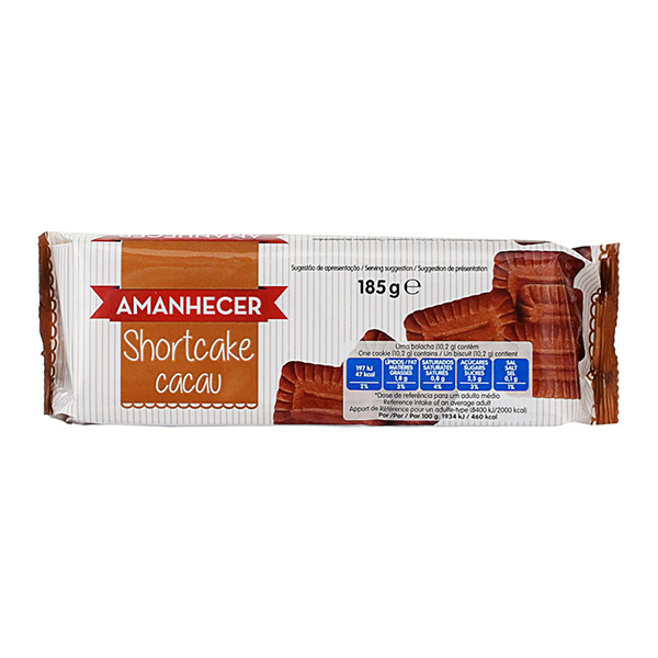 Amanhecer Shortcake Cacau 185Gr