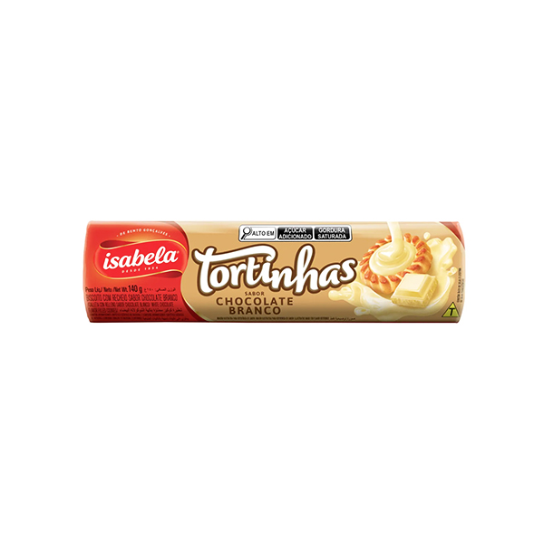 Tortinhas Isabella Chocolate Branco 140g