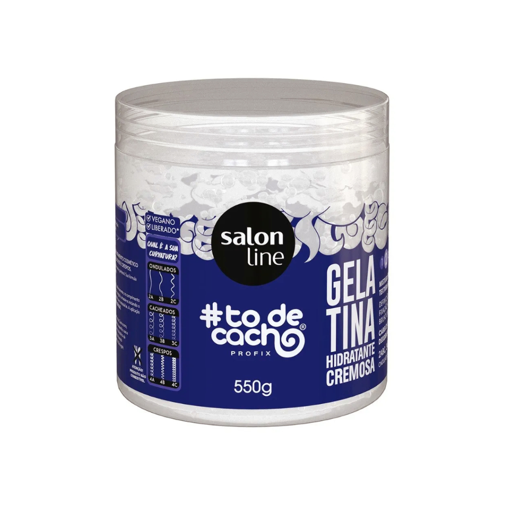 Salon Line Gelatina Hidratante Cremosa 550g