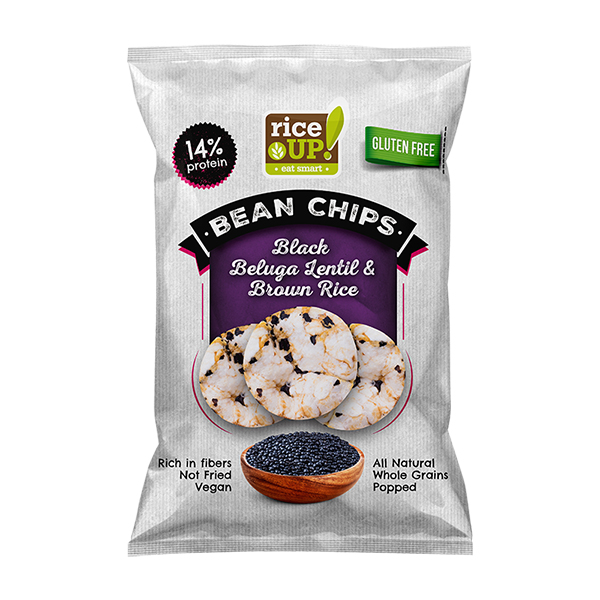 Rice Up Bean Chips Black Beluga Lentil 60Gr