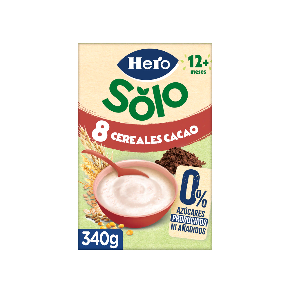 Hero 8 Cereais Cacao 0% 340g