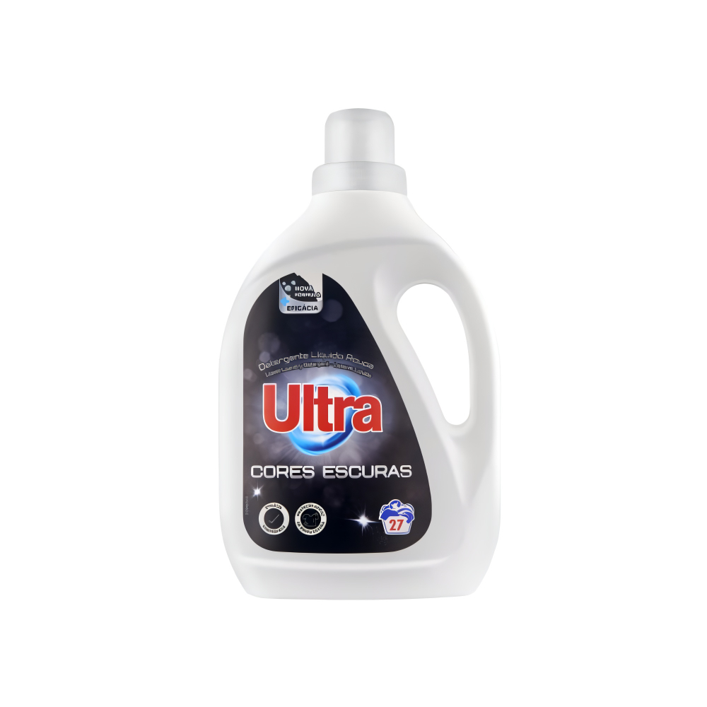 Ultra Detergente Liquido Roupa Cores Escuras 1.35L