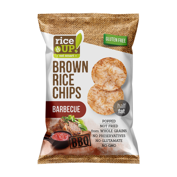 Rice Up Brown Rice Chips Barbecue 25g